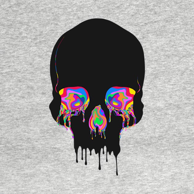 Psychedelic Skull by Cheerhio